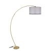 Scandinavian Floor Lamp, Light Grey, Adjustable Height 85-185 cm | Metal Body with Electrostatic Oven Dried Paint | E27 Socket, Max 40W | Modern Design