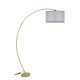 Scandinavian Floor Lamp, Light Grey, Adjustable Height 85-185 cm | Metal Body with Electrostatic Oven Dried Paint | E27 Socket, Max 40W | Modern Design