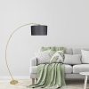 Scandinavian Floor Lamp, Adjustable Height 85-185 cm, Black Metal Body, E27 Socket Max 40W, Stylish & Functional Lighting for Modern Spaces