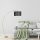 Opviq, 534LUN4221, Scandinavian Floor Lamp, Adjustable Height 85-185 cm, Black Metal Body, E27 Socket Max 40W, Stylish & Functional Lighting for Modern Spaces