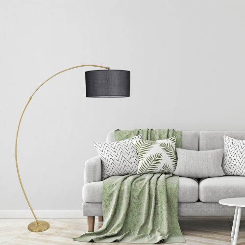 Scandinavian Floor Lamp, Adjustable Height 85-185 cm, Black Metal Body, E27 Socket Max 40W, Stylish & Functional Lighting for Modern Spaces