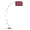 Modern Claret Red Floor Lamp, Adjustable Height 85-185 cm, Metal Body with Electrostatic Oven Dried Paint, E27 Socket, Stylish & Functional Lighting for Home