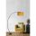 Modern Adjustable Floor Lamp, Yellow Metal Body, 185 cm Height, E27 Socket, Max 40W | Stylish & Functional Lighting for Home & Office