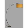 Modern Adjustable Floor Lamp, Yellow Metal Body, 185 cm Height, E27 Socket, Max 40W | Stylish & Functional Lighting for Home & Office
