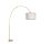 Opviq, 534LUN4258, Modern Floor Lamp with Adjustable Height, Cream Metal Body, Matte Chrome Finish, 220 cm Tall, E27 Socket, Stylish Scandinavian Design for Home & Office