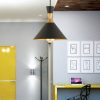 Elegant Black Chandelier, Adjustable Height 30-130 cm, Metal Body Ø25 cm, E27 Socket Max 40W, Stylish Lighting for Modern Spaces, IP20 Rated