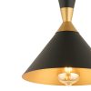 Elegant Black Chandelier, Adjustable Height 30-130 cm, Metal Body Ø25 cm, E27 Socket Max 40W, Stylish Lighting for Modern Spaces, IP20 Rated