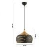 Elegant Marble White Chandelier, Adjustable Height 33-133 cm, Metal Body, Ø30 cm, E27 Socket Max 40W, Stylish Lighting for Modern Spaces