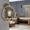 Stylish Black Wall Lamp, Metal Body, Ø25 cm Shade, Adjustable Height, E27 Socket (Max 40W) | Modern Design for Home & Office, IP20 Rated