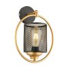 Stylish Black Wall Lamp, Metal Body, Ø25 cm Shade, Adjustable Height, E27 Socket (Max 40W) | Modern Design for Home & Office, IP20 Rated