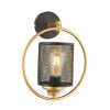 Stylish Black Wall Lamp, Metal Body, Ø25 cm Shade, Adjustable Height, E27 Socket (Max 40W) | Modern Design for Home & Office, IP20 Rated