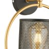 Stylish Black Wall Lamp, Metal Body, Ø25 cm Shade, Adjustable Height, E27 Socket (Max 40W) | Modern Design for Home & Office, IP20 Rated