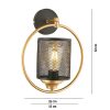 Stylish Black Wall Lamp, Metal Body, Ø25 cm Shade, Adjustable Height, E27 Socket (Max 40W) | Modern Design for Home & Office, IP20 Rated