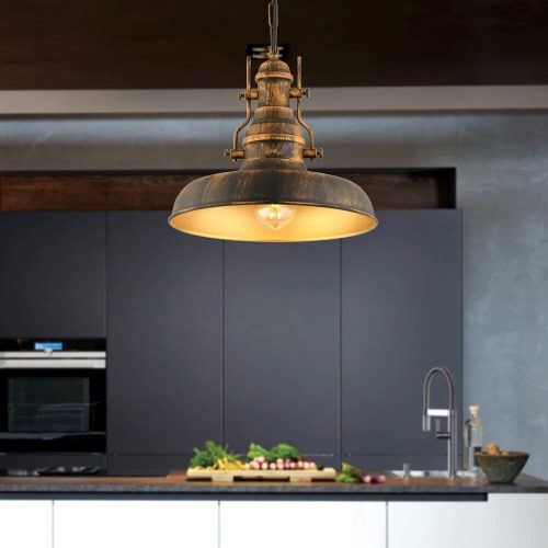 Vintage Metal Chandelier, Adjustable Height 38-138 cm, Ø33 cm, E27 Socket, Max 40W, Elegant Design for Home & Dining Spaces, IP20 Rated
