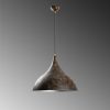 Elegant Adjustable Chandelier, Antiquation Finish, Ø41 cm, Height 42-133 cm | Metal Body, E27 Socket, 90 cm Cable | Perfect for Modern Living Spaces