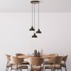 Elegant Antiquation Chandelier, Metal Body, 45 cm Diameter, Adjustable Height 75-108 cm, 3 x E27 Socket, Perfect for Modern Spaces, Bulb Not Included