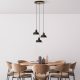 Elegant Antiquation Chandelier, Metal Body, 45 cm Diameter, Adjustable Height 75-108 cm, 3 x E27 Socket, Perfect for Modern Spaces, Bulb Not Included