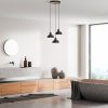 Elegant Antiquation Chandelier, Metal Body, 45 cm Diameter, Adjustable Height 75-108 cm, 3 x E27 Socket, Perfect for Modern Spaces, Bulb Not Included