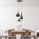 Elegant Adjustable Chandelier, Antiquation Finish, 45-135 cm Height | Metal Body, Ø45 cm | 3 x E27 Sockets, Perfect for Modern Living Spaces