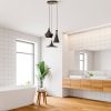 Elegant Adjustable Chandelier, Antiquation Finish, 45-135 cm Height | Metal Body, Ø45 cm | 3 x E27 Sockets, Perfect for Modern Living Spaces