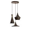 Elegant Adjustable Chandelier, Antiquation Finish, 45-135 cm Height | Metal Body, Ø45 cm | 3 x E27 Sockets, Perfect for Modern Living Spaces