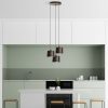 Elegant Adjustable Chandelier, Antiquation Finish, 45 cm Diameter | Metal Body, 3 x E27 Socket, Height 75-110 cm | Perfect for Dining & Living Spaces