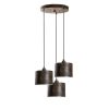 Elegant Adjustable Chandelier, Antiquation Finish, 45 cm Diameter | Metal Body, 3 x E27 Socket, Height 75-110 cm | Perfect for Dining & Living Spaces