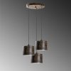 Elegant Adjustable Chandelier, Antiquation Finish, 45 cm Diameter | Metal Body, 3 x E27 Socket, Height 75-110 cm | Perfect for Dining & Living Spaces