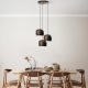 Elegant Adjustable Chandelier, Antiquation Finish, 45 cm Diameter | Metal Body, 3 x E27 Socket, Height 45-114 cm | Perfect for Modern Living Spaces