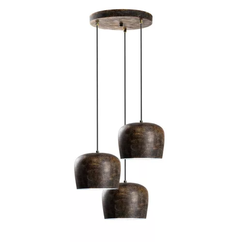 Opviq, 795LMG1237, Elegant, adjustable chandelier, antique finish, diameter 45 cm | Metal housing, 3 x E27 sockets, height 45-114 cm | Perfect for modern living spaces