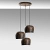 Elegant Adjustable Chandelier, Antiquation Finish, 45 cm Diameter | Metal Body, 3 x E27 Socket, Height 45-114 cm | Perfect for Modern Living Spaces