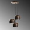 Elegant Adjustable Chandelier, Antiquation Finish, 45 cm Diameter | Metal Body, 3 x E27 Socket, Height 45-114 cm | Perfect for Modern Living Spaces