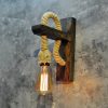 Rustic Wall Lamp, Beige Spruce Wood, 30 x 23 x 9 cm | E27 Socket, Max 200W | Perfect for Cabin/Lodge Decor, Nostalgic & Cozy Ambiance