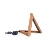 Handmade Rustic Table Lamp, Brown, 33 x 33 x 31 cm | 100% Spruce Wood, LED Lighted, Oven-Dried, Varnish Finish | Modern & Elegant Design for Home Decor