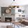Opviq, 806ALD1631, Handmade Modern Chandelier, Walnut & Black, 80 x 22 x 65 cm | 100% Spruce Tree, 3 x E27 Max 40W | Stylish Industrial & Rustic Design for Any Space