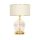 Elegant Cream and Gold Metal Lamp Shade, 30 cm Diameter, 55 cm Height | E27 Socket, Max 40W | Includes Setup Instructions | Stylish Home Decor Accent