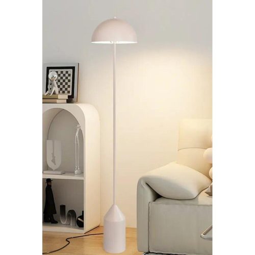 Elegant White Floor Lamp, Metal Body, 160 cm Height, 40 cm Diameter | E27 Socket, 40W Max, IP20 | Perfect for Modern Living Rooms & Bedrooms