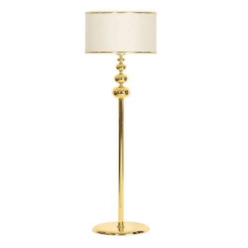 Elegant Floor Lamp with Metal Body, Cream & Gold, 160 cm Height, 40 cm Diameter | E27 Socket, 40W Max, IP20 | Perfect for Modern Living Spaces, Easy Setup