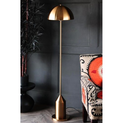 Antiqued Metal Floor Lamp, 160 cm Height, 40 cm Diameter | E27 Socket, Max 40W, IP20 | Stylish Lighting for Home & Office, Includes Setup Instructions