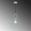 Modern Blue Chandelier, Metal Body, 37 cm Diameter, Adjustable Height 137 cm | E27 Socket, Max 40W | Stylish Lighting for Home & Office Decor