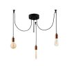 Modern Copper Chandelier, 96 x 96 cm, Height Adjustable, 3 x E27 Max 40W | Stylish Metal Body, IP20 | Perfect for Contemporary Living Spaces