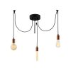 Modern Copper Chandelier, 96 x 96 cm, Height Adjustable, 3 x E27 Max 40W | Stylish Metal Body, IP20 | Perfect for Contemporary Living Spaces