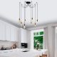 Modern Copper Chandelier, 156 x 156 cm, Adjustable Height, 8 x E27 Sockets, IP20 | Stylish Metal Body, Perfect for Contemporary Spaces