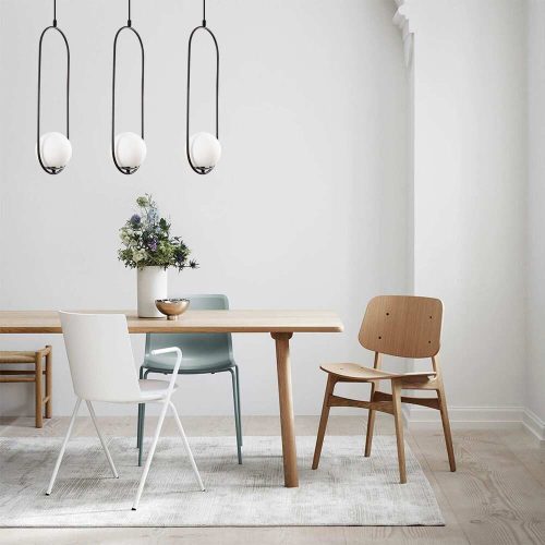 Opviq, 536NTD1132, Modern Industrial Chandelier, Black Metal Body, 70 x 15 cm, Height 146 cm, 3 x E27 Max 40W, Elegant Scandinavian Design for Home & Office
