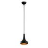 Modern Industrial Chandelier, Black Metal, 16 cm Diameter, 117 cm Height | E27 Socket, 40W Max | Stylish Lighting for Scandinavian Home Decor