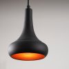 Modern Industrial Chandelier, Black Metal, 16 cm Diameter, 117 cm Height | E27 Socket, 40W Max | Stylish Lighting for Scandinavian Home Decor