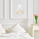 Modern White Wall Lamp, Metal Body, 14 cm Diameter, 20 cm Height | 2 x E27 Max 40W, IP20 | Stylish & Functional Lighting for Any Room
