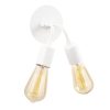 Modern White Wall Lamp, Metal Body, 14 cm Diameter, 20 cm Height | 2 x E27 Max 40W, IP20 | Stylish & Functional Lighting for Any Room