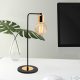 Elegant Metal Table Lamp, Black & Gold, 52 cm Height, 17 cm Diameter | E27 Socket, Max 40W | Stylish Glam Design for Modern Home Decor