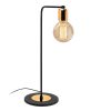 Elegant Metal Table Lamp, Black & Gold, 52 cm Height, 17 cm Diameter | E27 Socket, Max 40W | Stylish Glam Design for Modern Home Decor